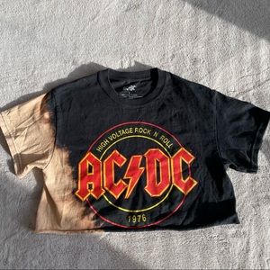 AC/DC Cropped Band Tee